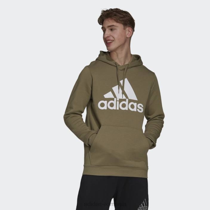 Adidas hanorac din fleece cu logo mare orbit green bărbați orbita verde/alb 2JBN7525