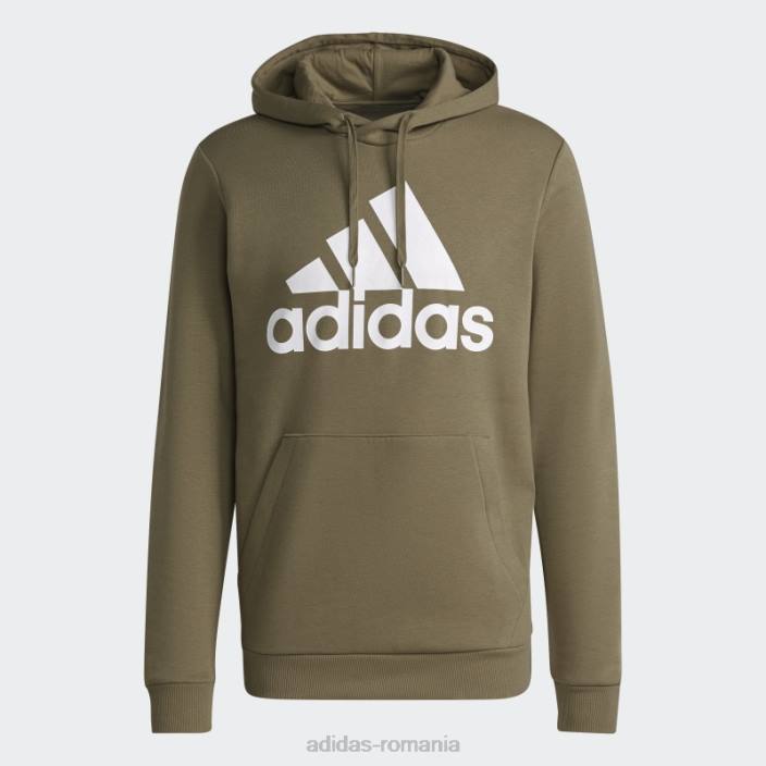Adidas hanorac din fleece cu logo mare orbit green bărbați orbita verde/alb 2JBN7525