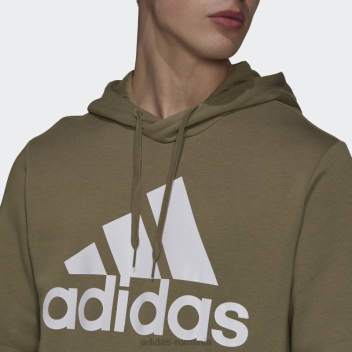 Adidas hanorac din fleece cu logo mare orbit green bărbați orbita verde/alb 2JBN7525