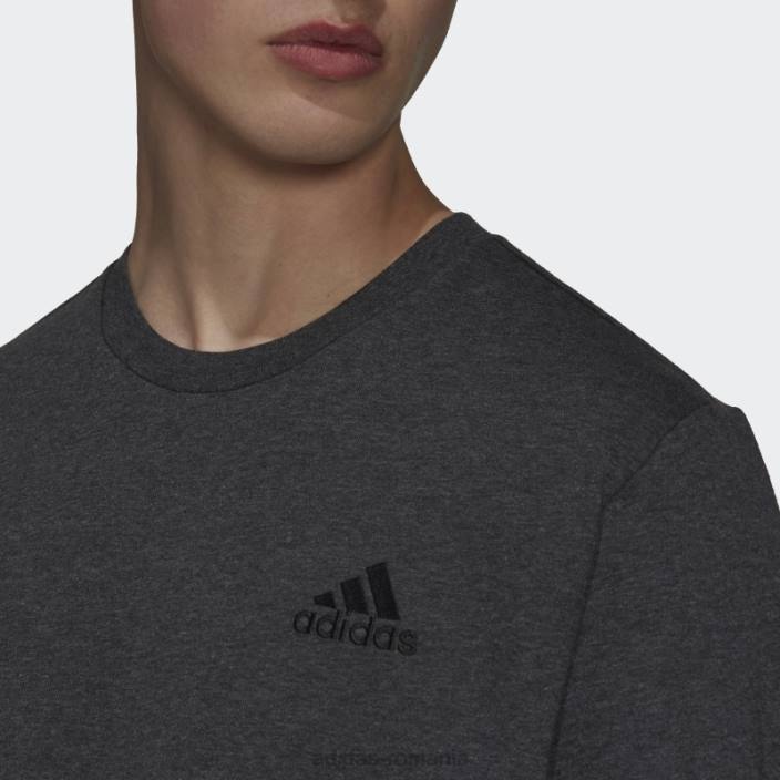Adidas hanorac din fleece essentials gri închis, negru bărbați gri închis negru/negru 2JBN6560