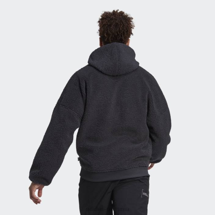Adidas hanorac din lână, cu fermoar complet, carbon adidas bărbați carbon 2JBN14652