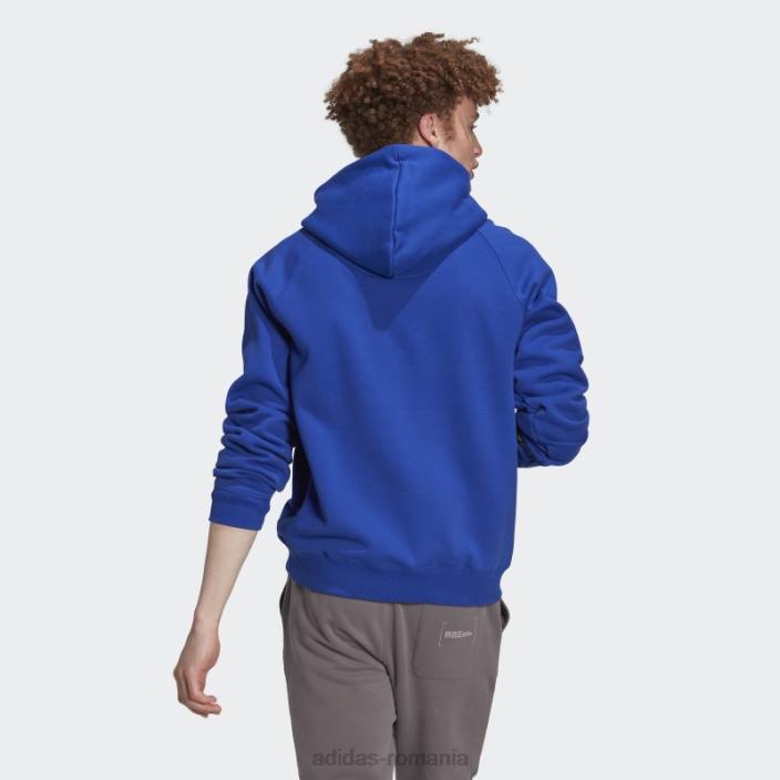 Adidas hanorac fleece albastru bărbați albastru 2JBN7279
