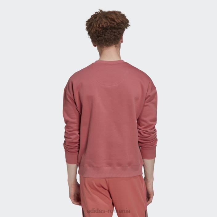 Adidas hanorac fleece crew roșu bărbați roșu 2JBN6937