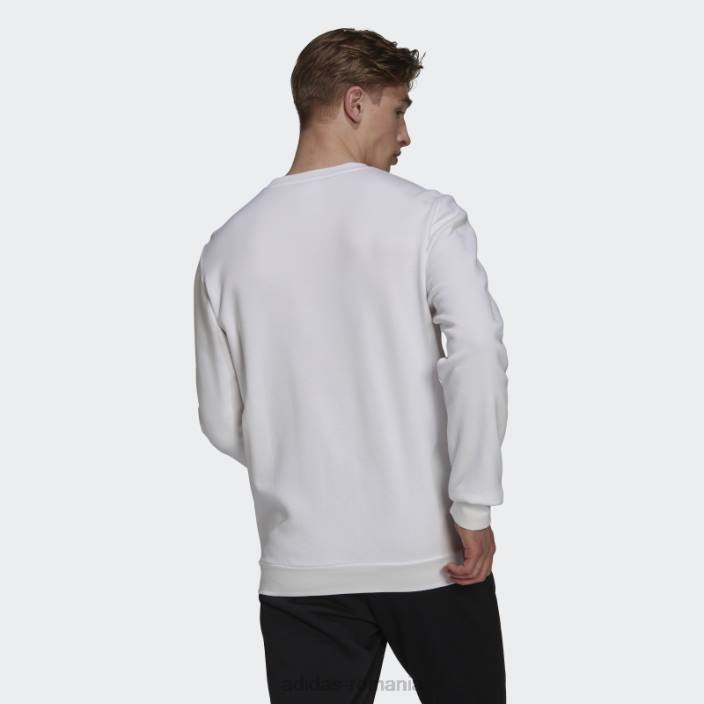Adidas hanorac fleece essentials alb adidas bărbați alb negru 2JBN5202