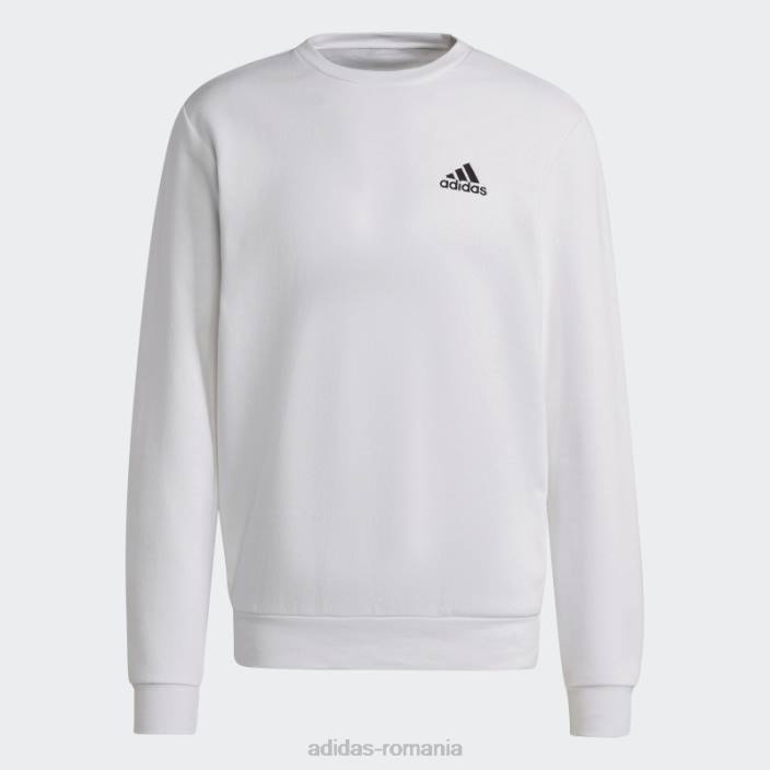Adidas hanorac fleece essentials alb adidas bărbați alb negru 2JBN5202