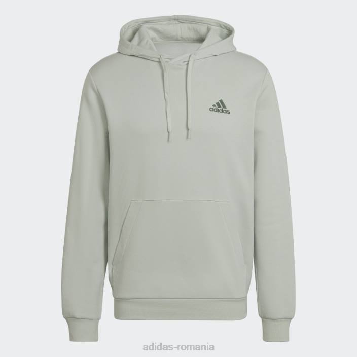 Adidas hanorac fleece essentials verde adidas bărbați oxid verde/verde 2JBN7062