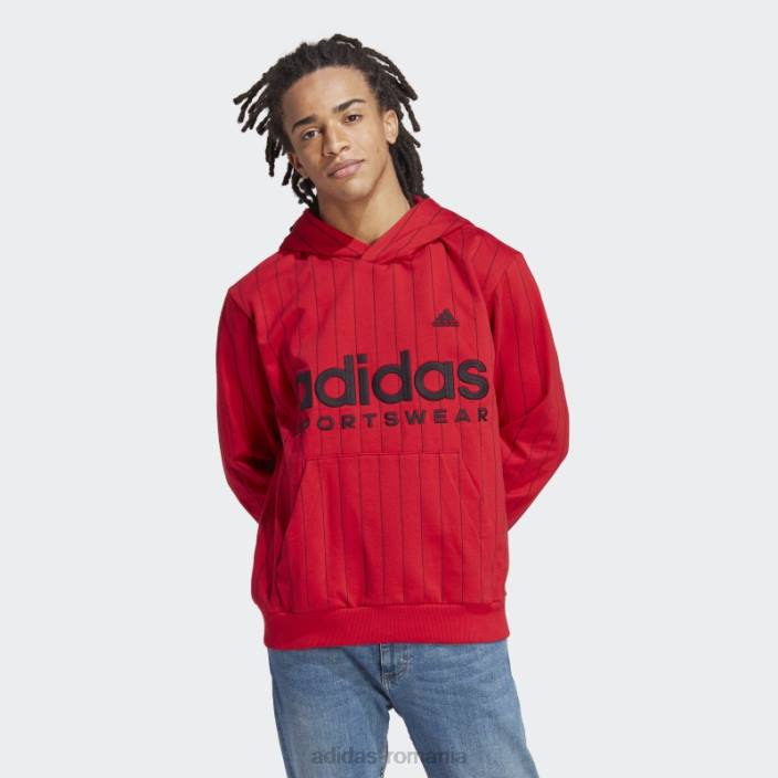 Adidas hanorac fleece pinstripe stacojiu adidas bărbați stacojiu 2JBN13842