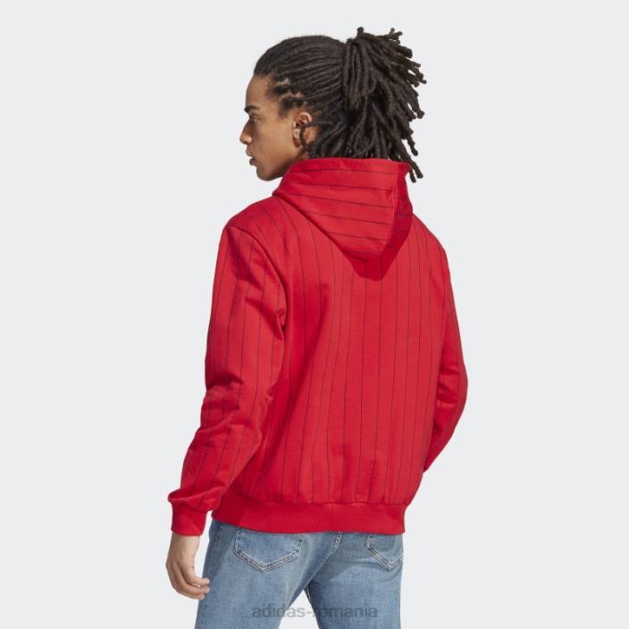 Adidas hanorac fleece pinstripe stacojiu adidas bărbați stacojiu 2JBN13842