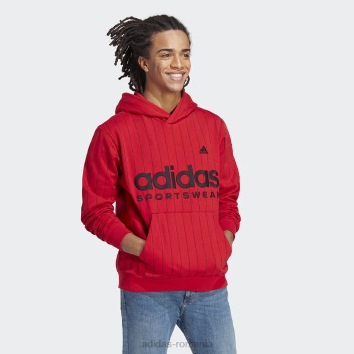 Adidas hanorac fleece pinstripe stacojiu adidas bărbați stacojiu 2JBN13842