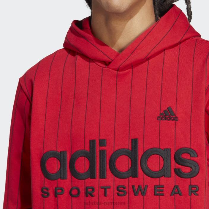 Adidas hanorac fleece pinstripe stacojiu adidas bărbați stacojiu 2JBN13842