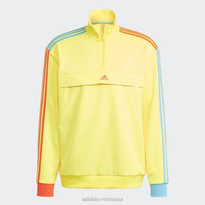 Adidas hanorac galben kidcore cu jumătate de fermoar fierbinte bărbați galben 2JBN5782