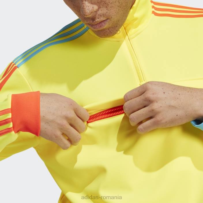 Adidas hanorac galben kidcore cu jumătate de fermoar fierbinte bărbați galben 2JBN5782
