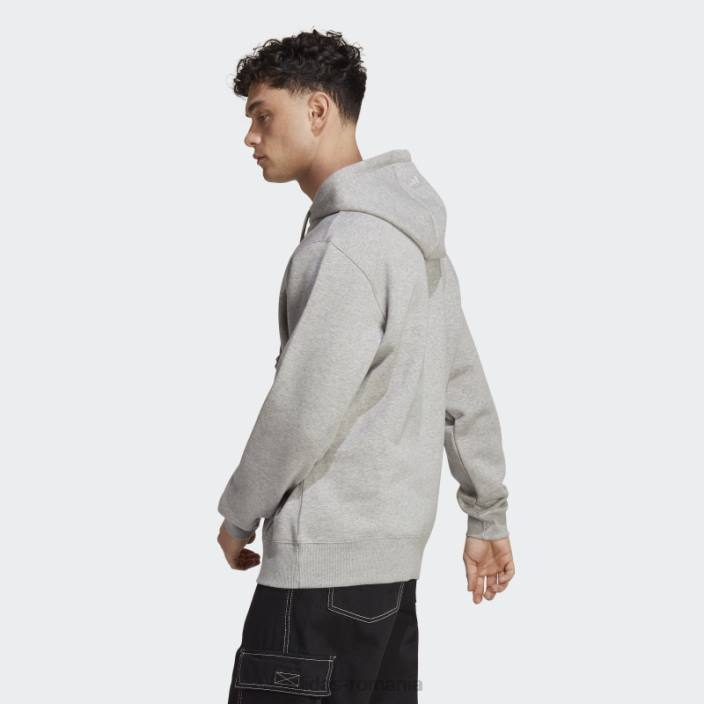 Adidas hanorac grafic all szn fleece gri mediu bărbați gri mediu 2JBN13987