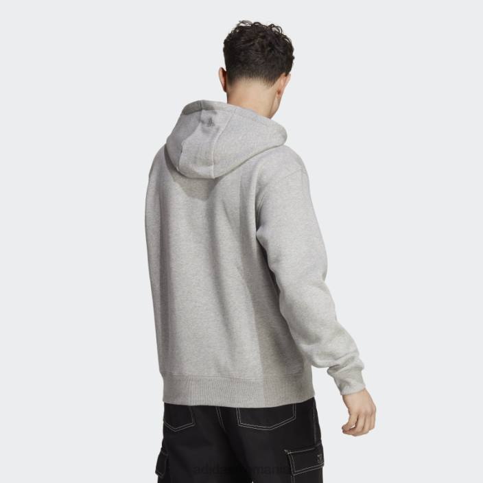 Adidas hanorac grafic all szn fleece gri mediu bărbați gri mediu 2JBN13987