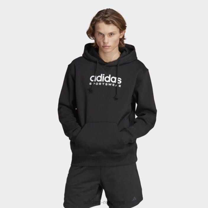 Adidas hanorac grafic all szn fleece negru bărbați negru 2JBN5623