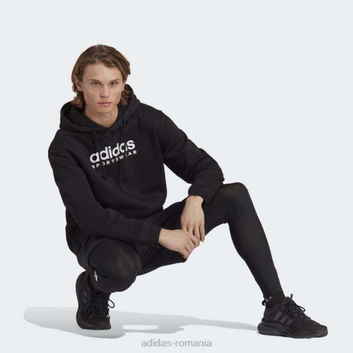 Adidas hanorac grafic all szn fleece negru bărbați negru 2JBN5623