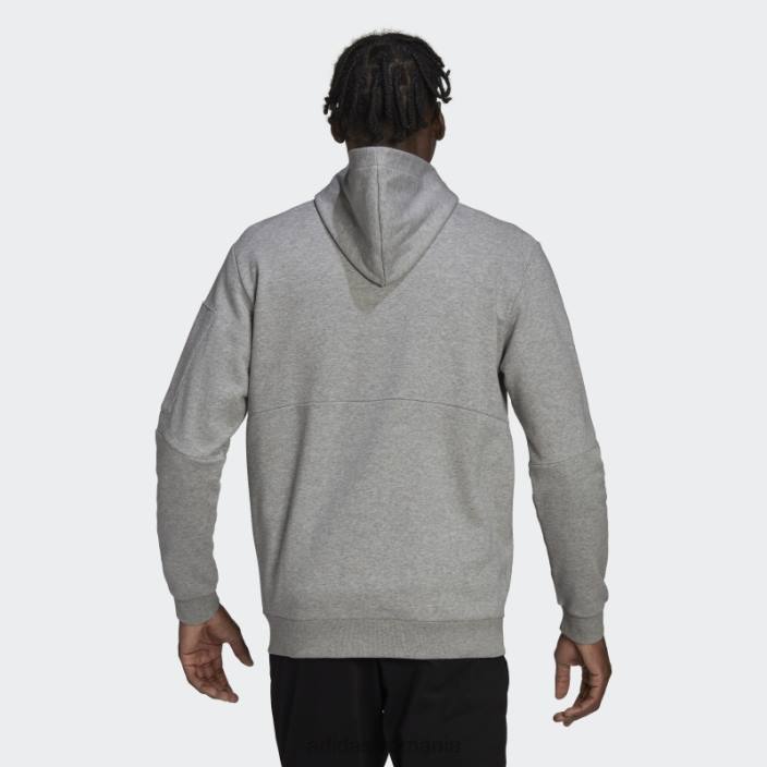 Adidas hanorac gri mediu essentials4gameday cu fermoar complet adidas bărbați gri mediu 2JBN6741