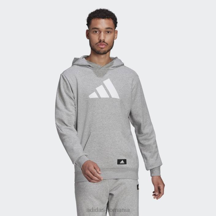Adidas hanorac gri mediu future icons bărbați gri mediu 2JBN6287