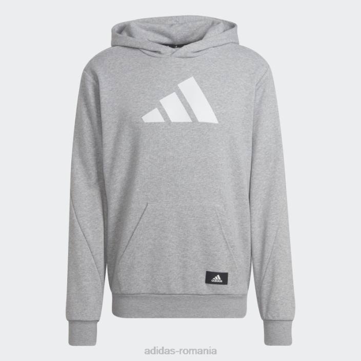 Adidas hanorac gri mediu future icons bărbați gri mediu 2JBN6287