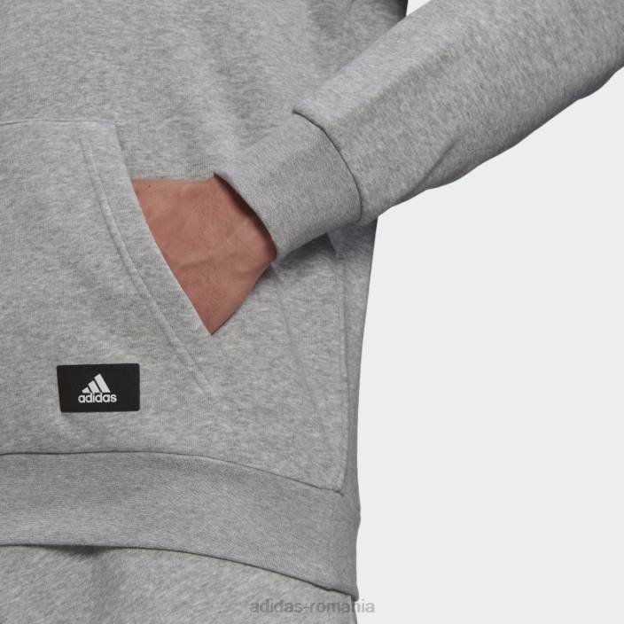 Adidas hanorac gri mediu future icons bărbați gri mediu 2JBN6287