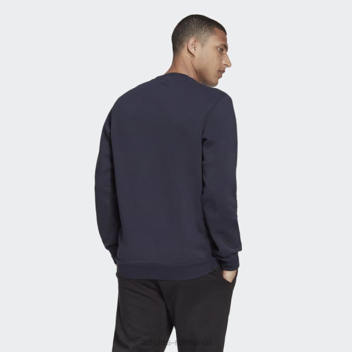 Adidas hanorac ink essentials fleece bărbați cerneală/alb 2JBN6292