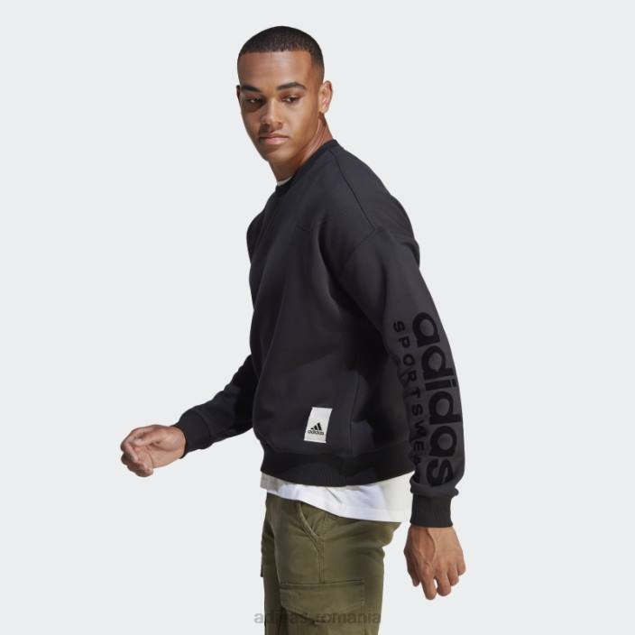 Adidas hanorac lounge fleece negru adidas bărbați negru 2JBN4980