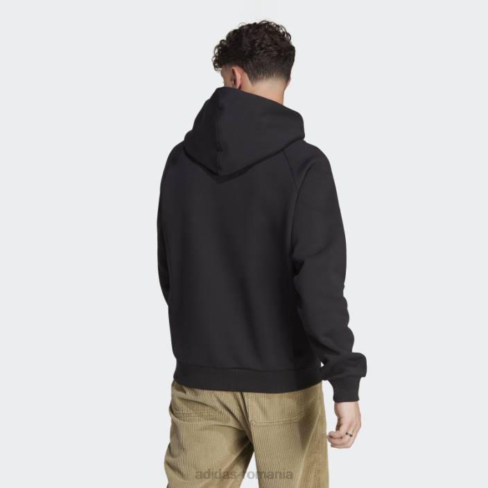 Adidas hanorac lounge fleece negru bărbați negru 2JBN5689