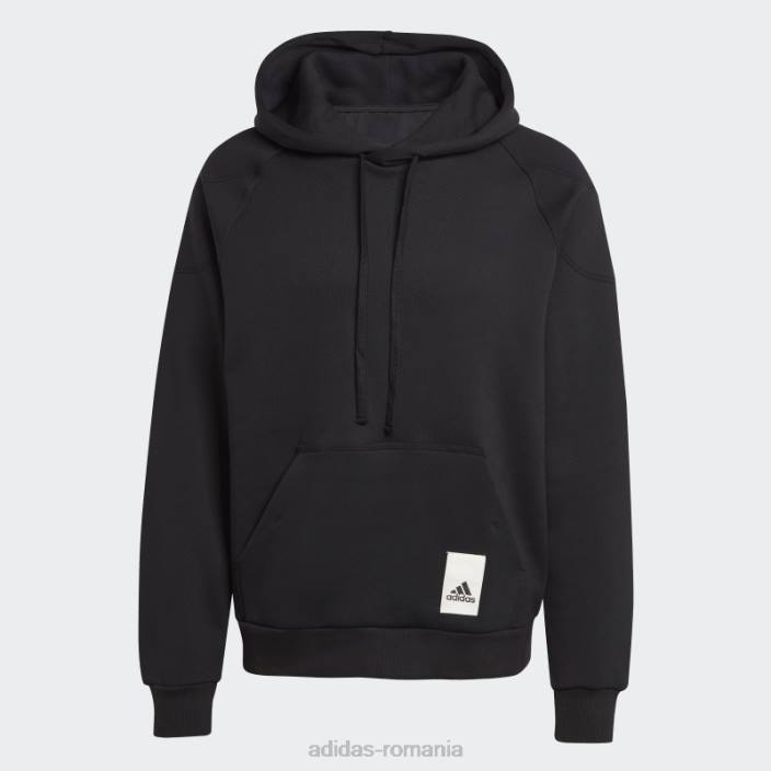 Adidas hanorac lounge fleece negru bărbați negru 2JBN5689