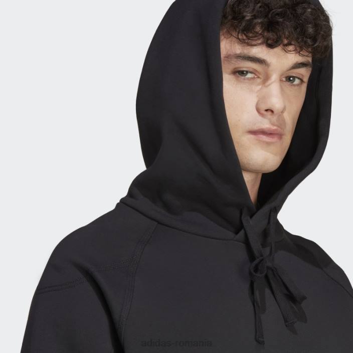 Adidas hanorac lounge fleece negru bărbați negru 2JBN5689