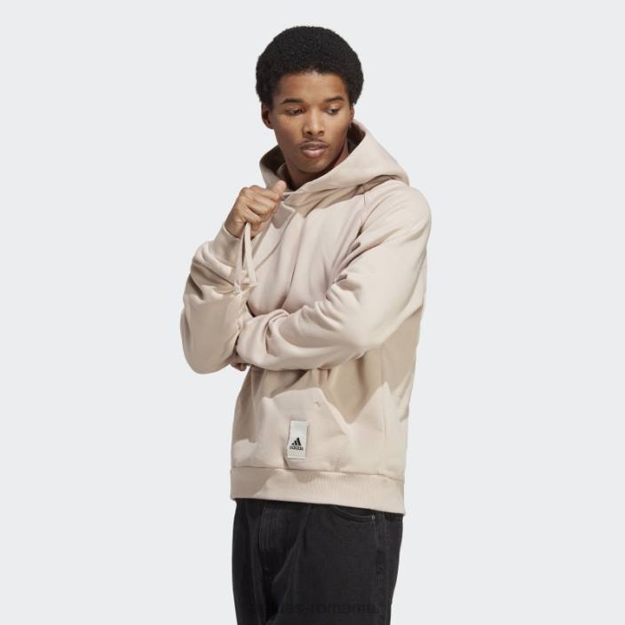 Adidas hanorac lounge fleece taupe bărbați taupe 2JBN5131