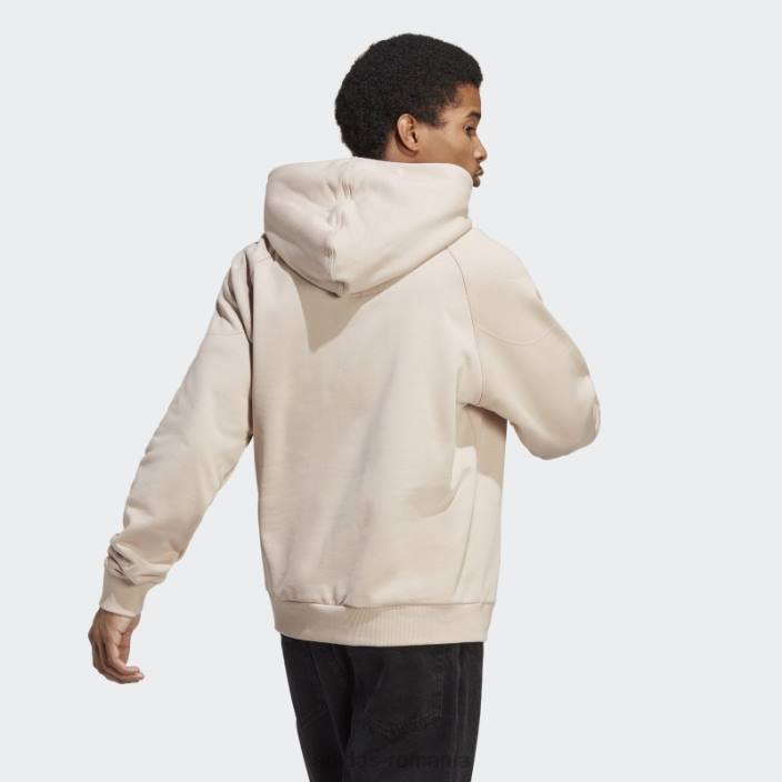 Adidas hanorac lounge fleece taupe bărbați taupe 2JBN5131