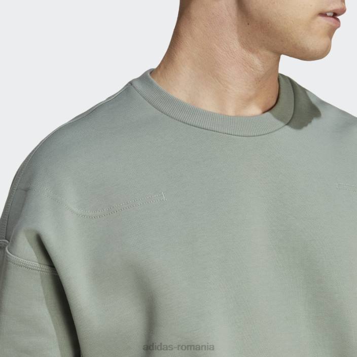 Adidas hanorac lounge fleece verde argintiu bărbați verde argintiu 2JBN5569
