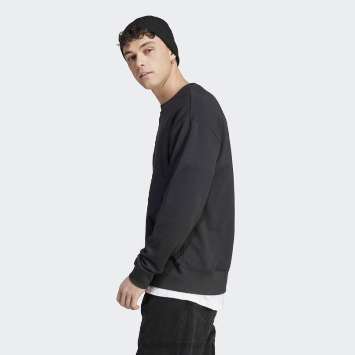 Adidas hanorac negru all szn french terry bărbați negru 2JBN3670
