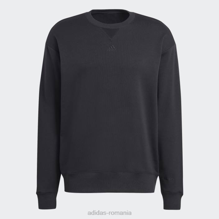 Adidas hanorac negru all szn french terry bărbați negru 2JBN3670
