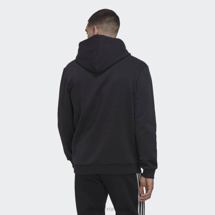 Adidas hanorac negru cu imprimeu camo, French Terry bărbați negru 2JBN6802