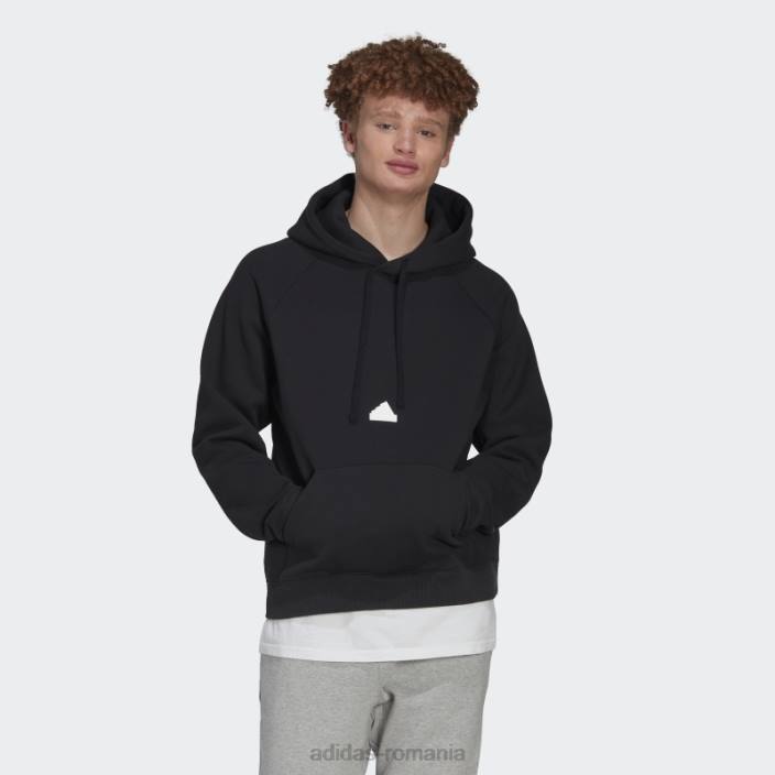 Adidas hanorac negru din lână bărbați negru 2JBN14819