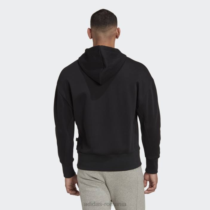 Adidas hanorac negru studio lounge fleece adidas bărbați negru 2JBN6705