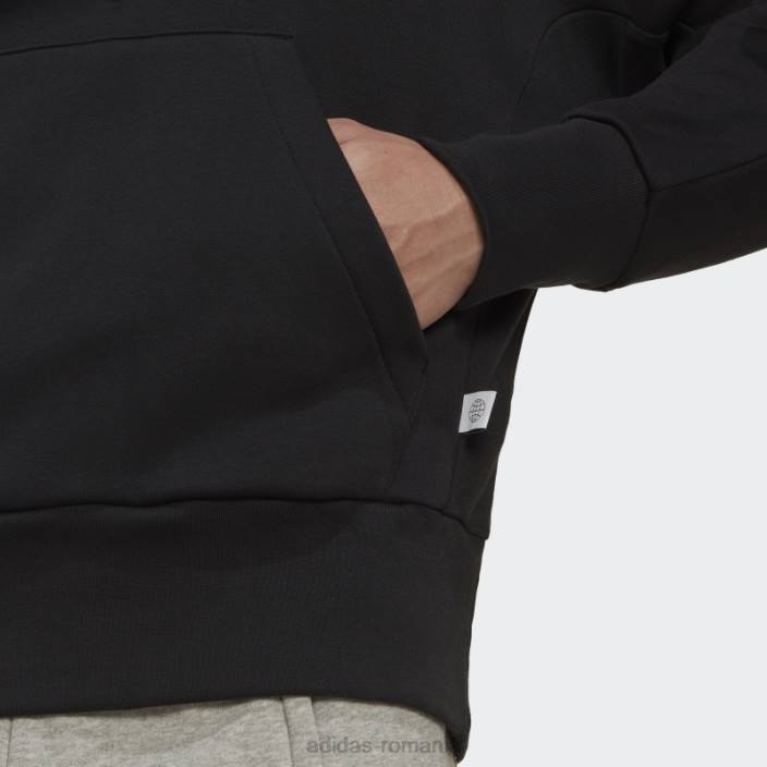 Adidas hanorac negru studio lounge fleece adidas bărbați negru 2JBN6705