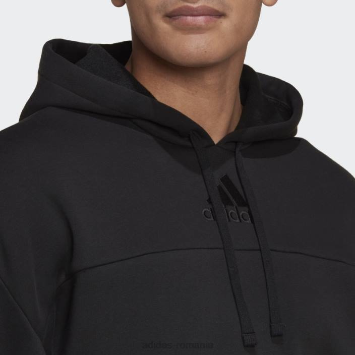 Adidas hanorac negru studio lounge fleece adidas bărbați negru 2JBN6705