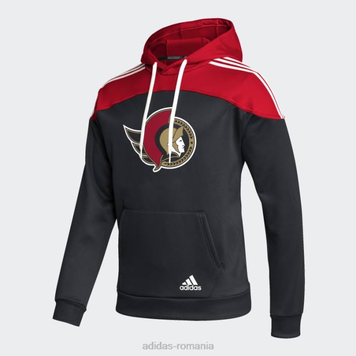Adidas hanorac pulover black senators 22 nhl bărbați negru/alb/multi 2JBN6515