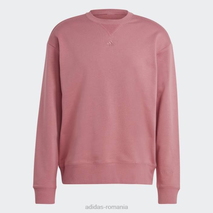 Adidas hanorac roz all szn french terry bărbați roz 2JBN5140