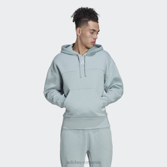 Adidas hanorac studio lounge fleece gri bărbați gri 2JBN14737
