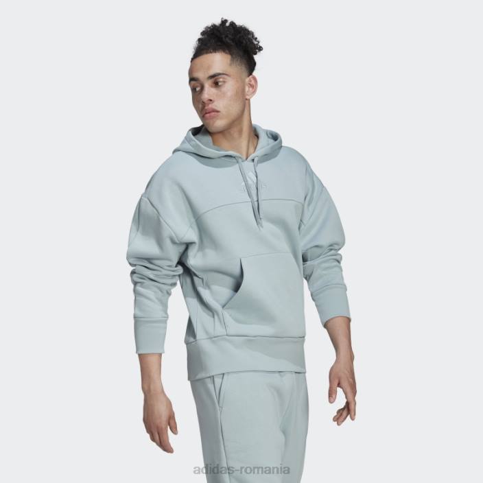 Adidas hanorac studio lounge fleece gri bărbați gri 2JBN14737