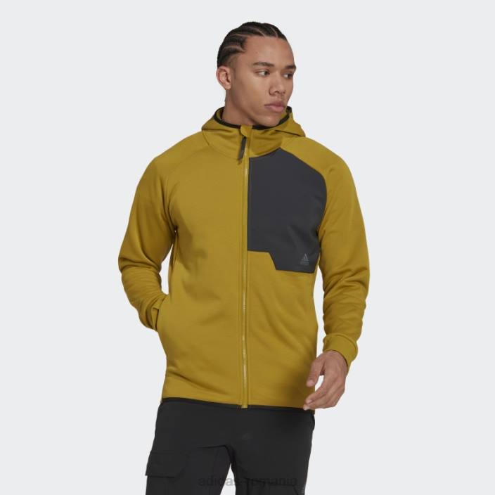 Adidas hanorac x-city cu fermoar complet olive bărbați măsline 2JBN7244