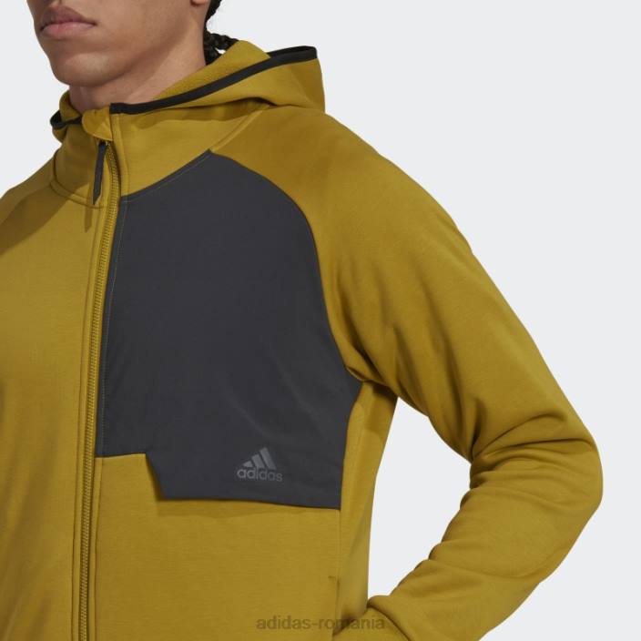 Adidas hanorac x-city cu fermoar complet olive bărbați măsline 2JBN7244
