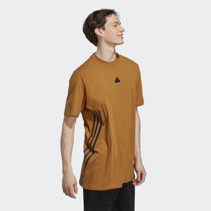 Adidas icoane viitoare 3 dungi tee bronz bărbați bronz 2JBN1003