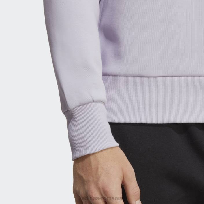 Adidas icoane viitoare insignă de echipaj sport hanorac zori argintii bărbați zori argintii 2JBN5245