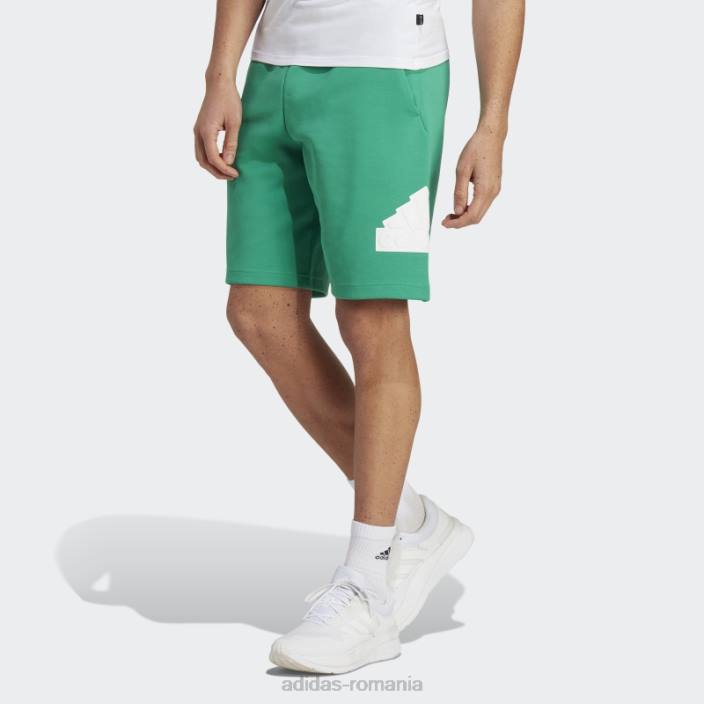 Adidas icoane viitoare insignă de pantaloni scurți sport curte verde bărbați verde curte 2JBN14485