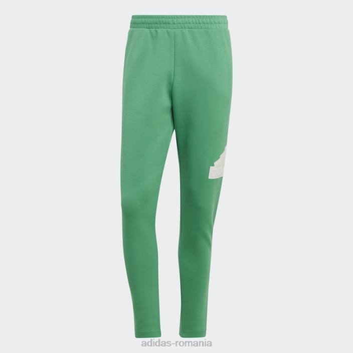 Adidas icoane viitoare insignă de pantaloni sport curte verde bărbați verde curte 2JBN6128