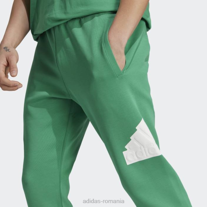 Adidas icoane viitoare insignă de pantaloni sport curte verde bărbați verde curte 2JBN6128